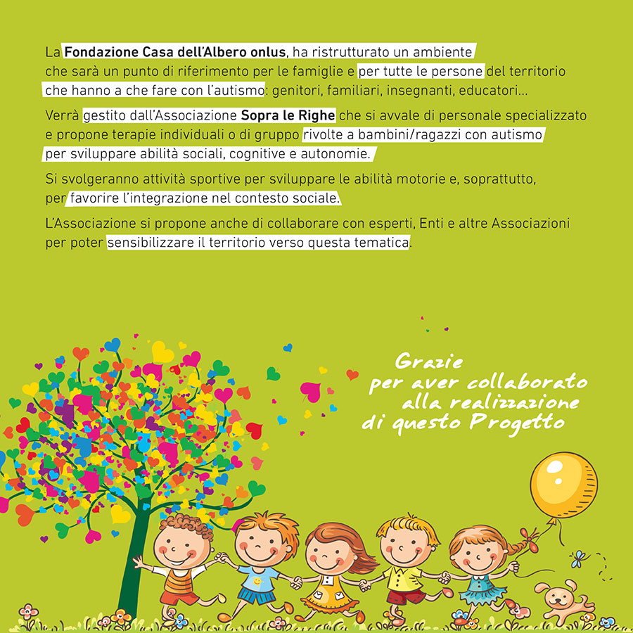 Fondazione Casa dell'Albero Onlus - Bimbi autistici Carpi MO Fondazione Casa dell'Albero Onlus - Bimbi autistici Carpi MO