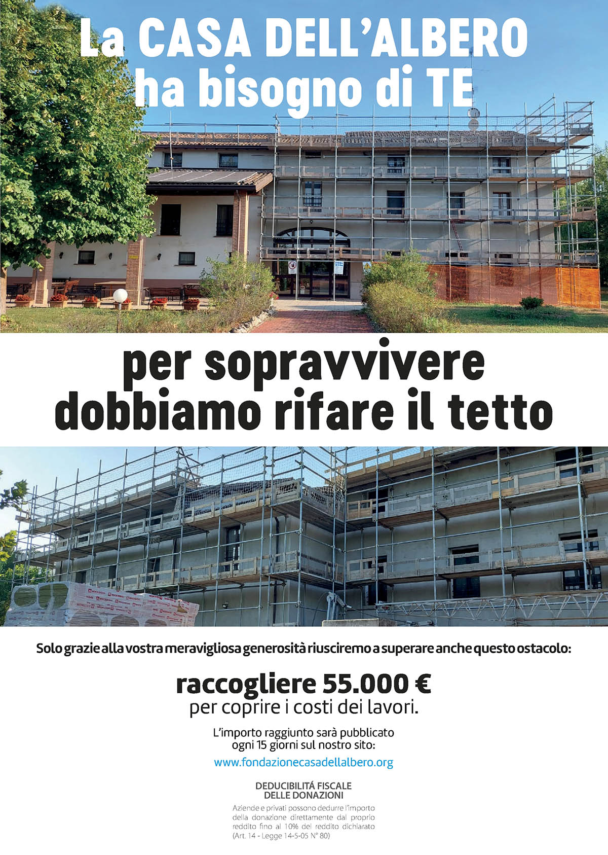 La Casa dell'Albero Onlus ha bisogno di te La Casa dell'Albero Onlus ha bisogno di te