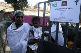 Opere realizzate. Installazione del primo pozzo in Etiopia.